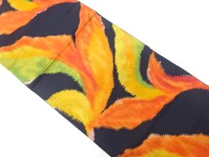 アンティーク　草葉模様織り出し名古屋帯（着用可）